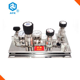 Stainless steel 316L Automatic change-over switching station for high flow rate and for the connection of 2 x 2 cylinder