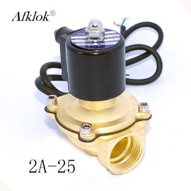 Brass Electric Water Pressure Valve , 220V AC Water Fountain Valve Low Pressure