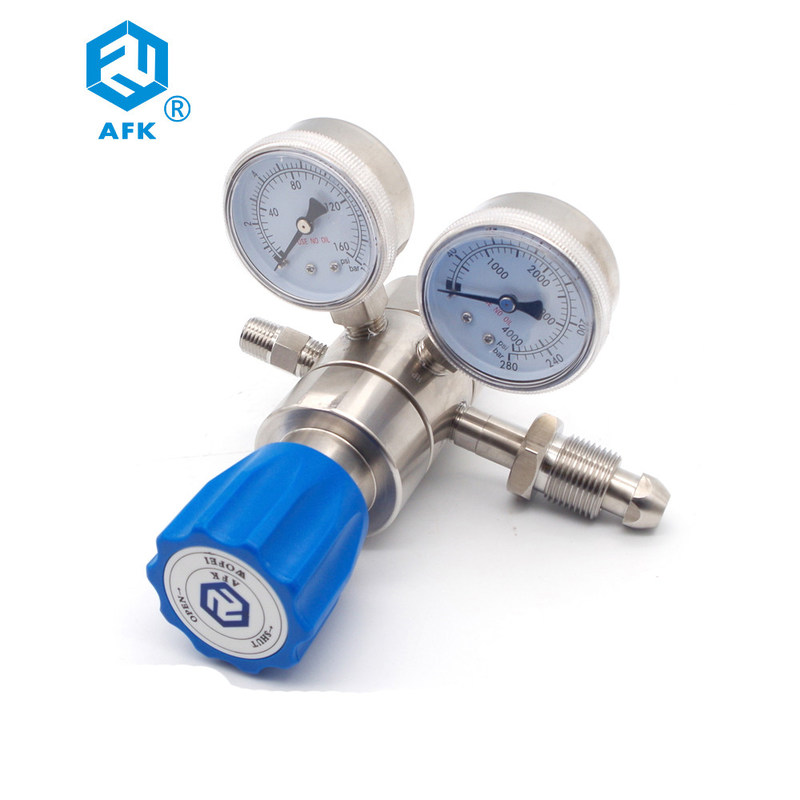 Low Pessure 500psi Nitrogen Adjustable Argon Dual Stage Pressure Regulator