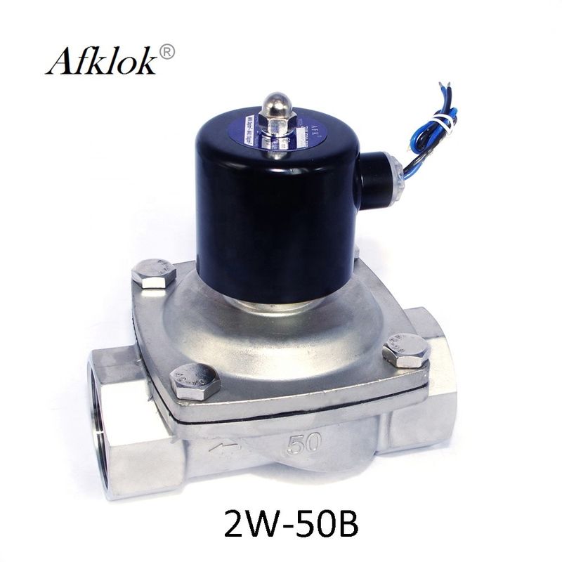 SUS304 Electric Solenoid Valve - 1" NPT 12V DC Stainless Steel Normally Closed Valve For Water Air Gas Fuel Oil