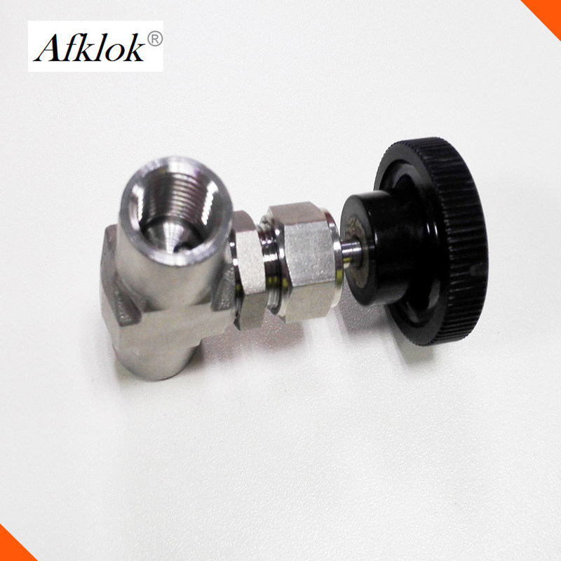 High Temp Durable Stainless Steel Ball Valve With Flow Meter 3/8 NPT