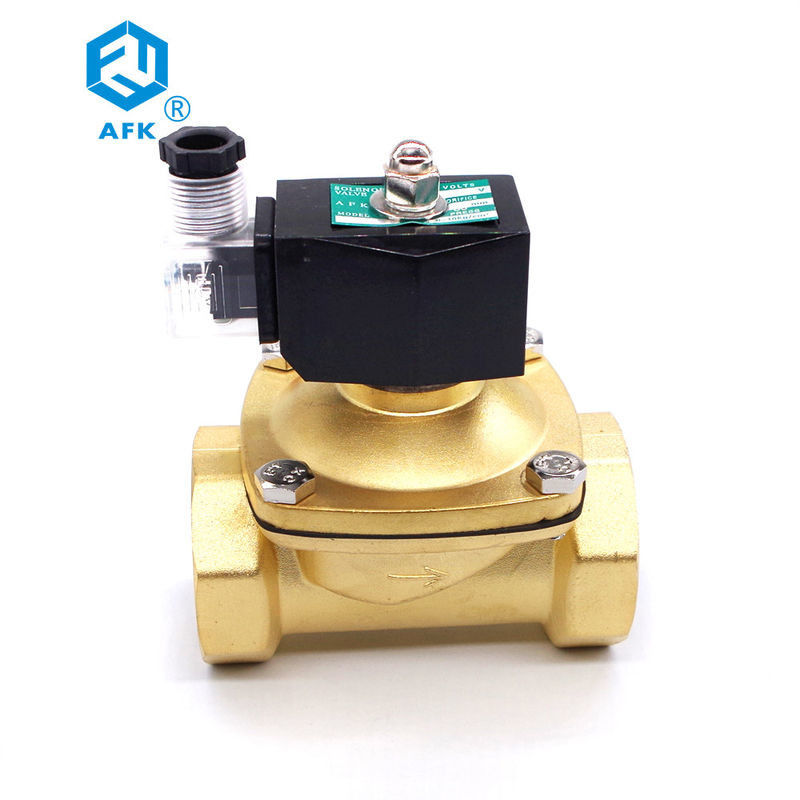 Low Pressure Gas Solenoid Shut Off Valve , 3/4" Brass Electronic Gas