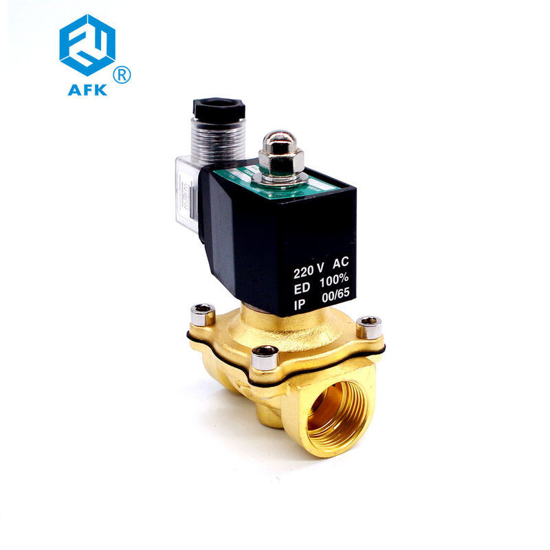 Direct Acting 2T40 Lpg Gas Solenoid Valve Zero Pressure DC 24V For CO2