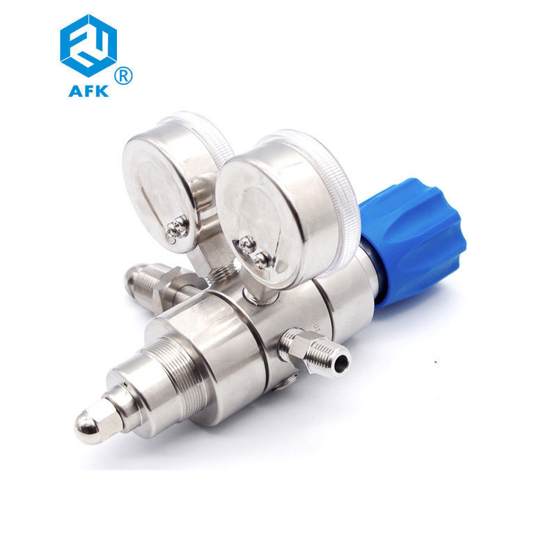 AFK SS R31 Precision Digital Pressure Gauge Helium Gas Regulator Two Stage