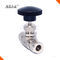 316 High Pressure 2 Way Needle Valve , OD Connected Stainless Steel Globe Valve