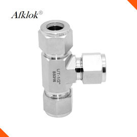 Tube fittings Stainless steel 316 t shape pipe fitting for water oil gas