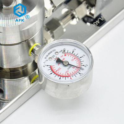 Single Gauge 1.6Mpa Stainless Steel Pressure Regulator With Panel Ball Valve