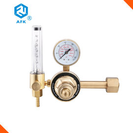 Brass Co2 &amp; Argon Gas Pressure Regulator With Flow Mater