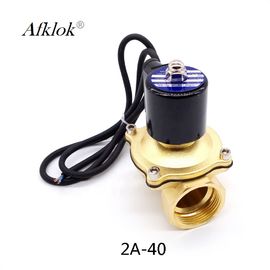 Brass 1Mpa Normally Closed 1.5  Inch Water Solenoid Valve DC 24V