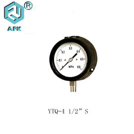 YTQ-4 1/2&quot; S Gas Line Pressure Test Gauge , IP65 Natural Gas Manometer Gauge