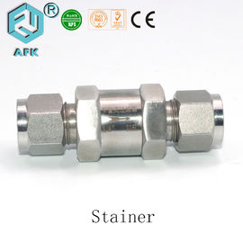 SS 6mm  In Line Gas Strainers High Pressure Applied To Liquid Gas