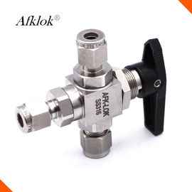 High Pressure Stainless Steel Ball Valve High Temp Resistant 3000PSI 3 Way 1/2"