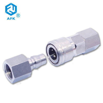 33.0mm Length SUS316 Hexagon High Pressure Connector 1/4&quot; 3/4&quot; Forged