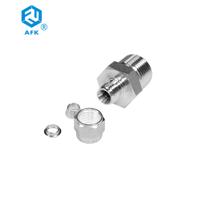 NPT Forged Stainless Steel Tube Fittings 316 Equal AFK Male Hydraulic CE