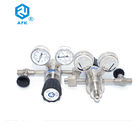 316L Inlet Stainless Steel Pressure Regulator 200 Bar Two - Stage Silvery White