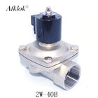1 1/2" Stainless Steel Normally Closed Solenoid Valve 12v