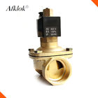 Brass 2/2 way 3/4 inch hydraulic normally closed water solenoid valve 12v