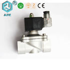 1Inch Air Control Solenoid Valve With BSP Connector Stainless Steel DC 24V