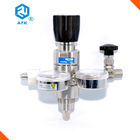 Two Stage Industrial Gas Pressure Regulator , Safety Relief Valve With Gauges