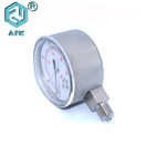 Stainless Steel Gas Pressure Test Gauge Liquid Filled With NPT Connector 150mm