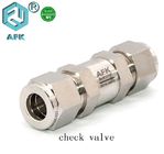High Pressure Air Compressor Check Valve Stainless Steel One Way Fuel Check Valve 6mm OD