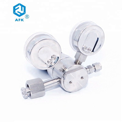 PCTFE Valve Oxygen Pressure Regulator SUS Helium AFK Two Stage