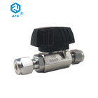 Low Pressure 1000 PSI 2 Piece Stainless Steel Ball Valve 316 Double Ferrule Forged