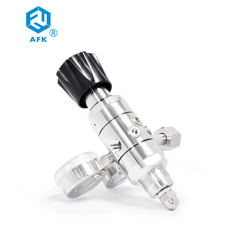 Nitrogen Helium Propane Gas Pressure Reducing Valve Stainless Steel