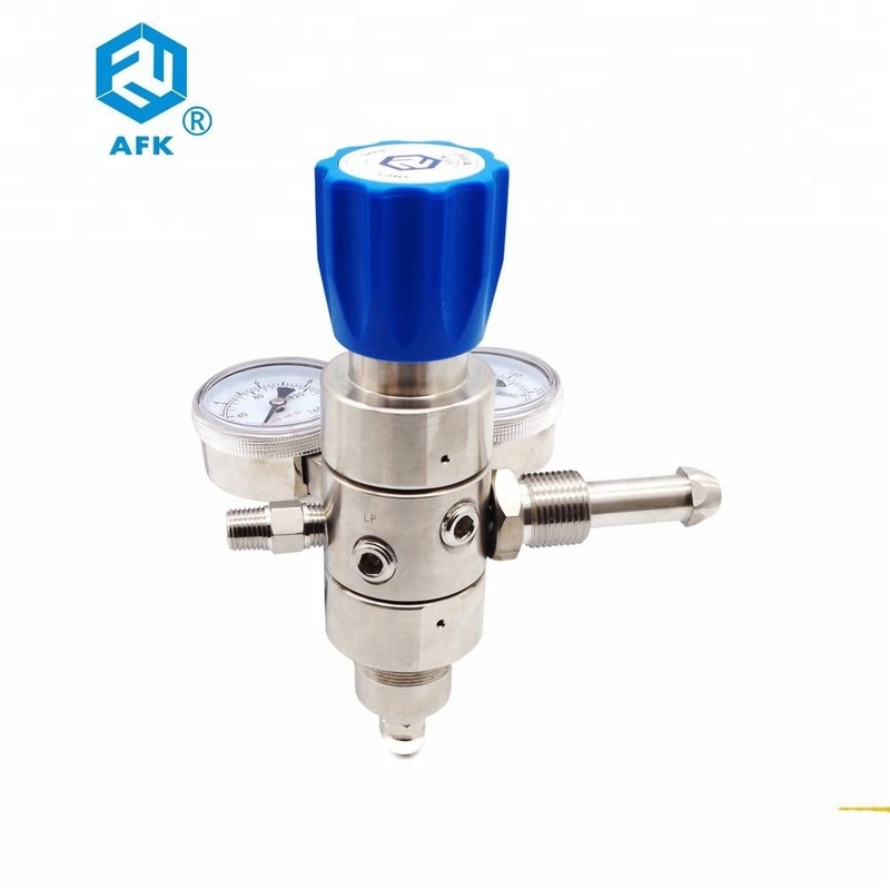 Made in China dual stage argon gas pressure regulator with compression