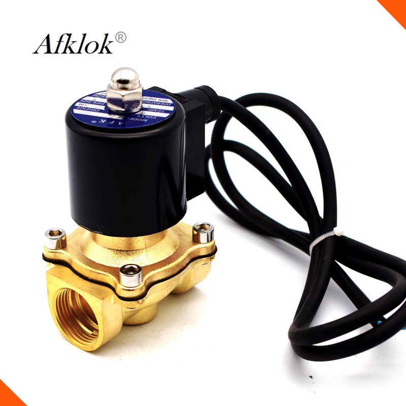 Electric Brass Underwater Valve , 3/4 Inch 220V Water Flow Valve With G