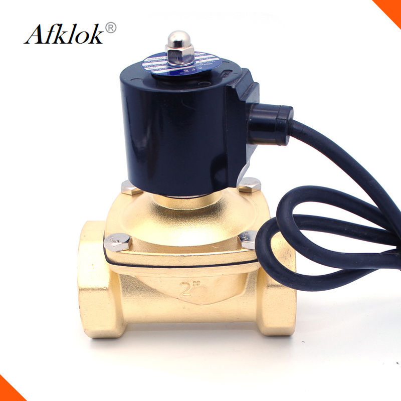 24V BSPP G1/2 Brass N/C Normally Closed Electric Solenoid Valve 2 Way Pressure Regulating Valve for Drinking Fountains Water Purification Machines Air Conditioning Valve GUONING-L Solenoid Valve 