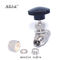 316 High Pressure 2 Way Needle Valve , OD Connected Stainless Steel Globe Valve