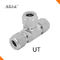 316 Forged Stainless Steel Tube Fittings 1/2&quot; Inch Tee Sturcture CE Certification