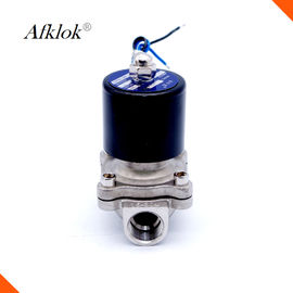 Stainless Steel Brass Shut Off Valve 2 Way Normally Closed 220VAC DN20 3/4&quot;