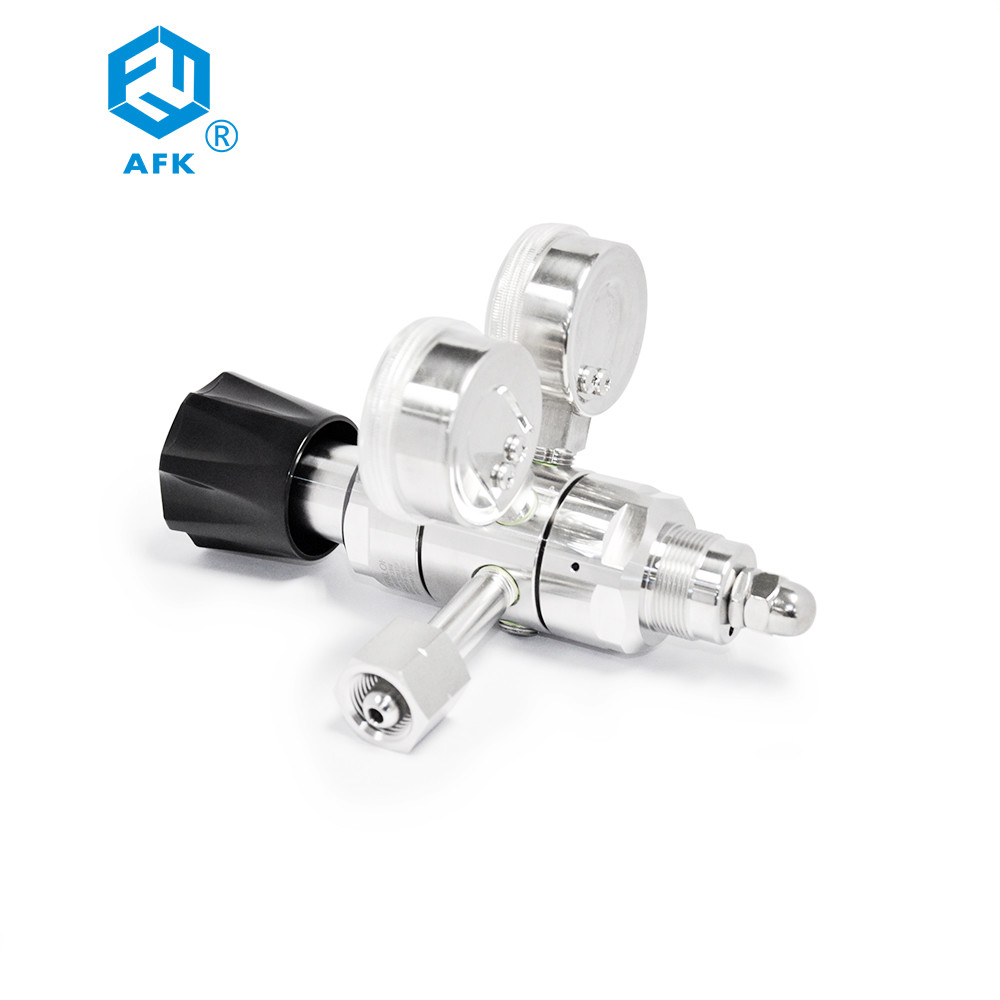 Nitrogen Helium Propane Gas Pressure Reducing Valve Stainless Steel