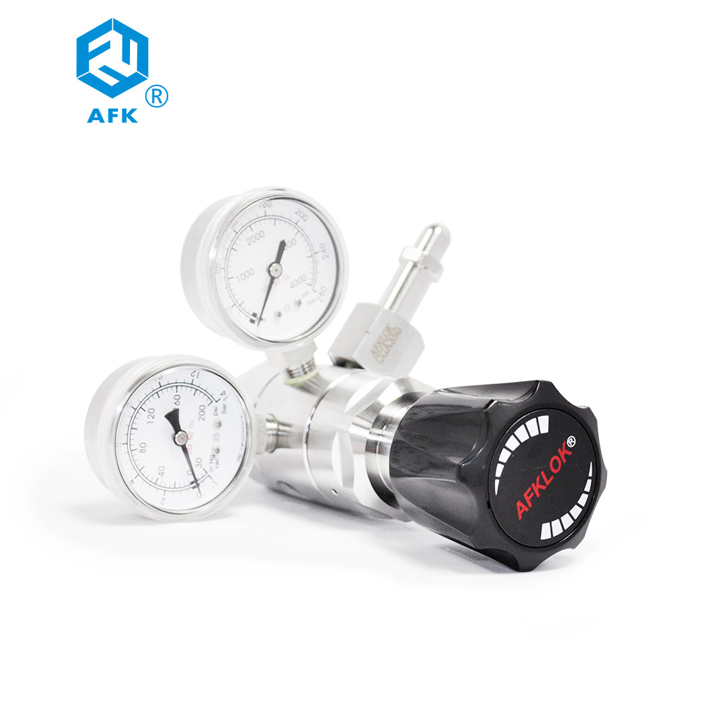 Nitrogen Helium Propane Gas Pressure Reducing Valve Stainless Steel