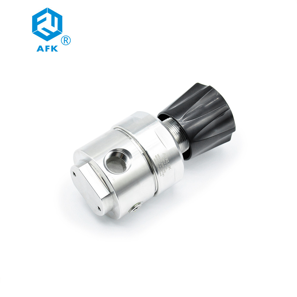 R12 Stainless Steel Air Pressure Regulator Industrial For Co2 Argon Hydrogen Oxygen