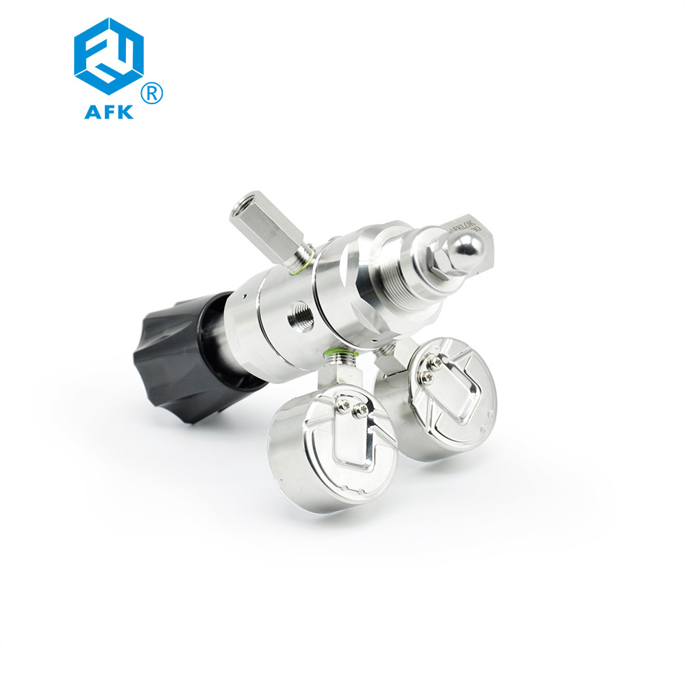 Stainless Steel High Pressure Air Regulator Two Stage Pressure