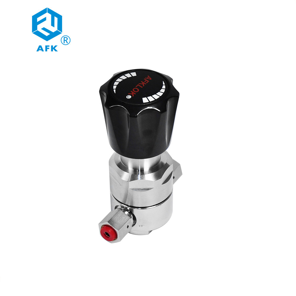 SS316 Adjusting Propane Regulator High Flow Pressure Regulator With 1/4inch VCR Fitting