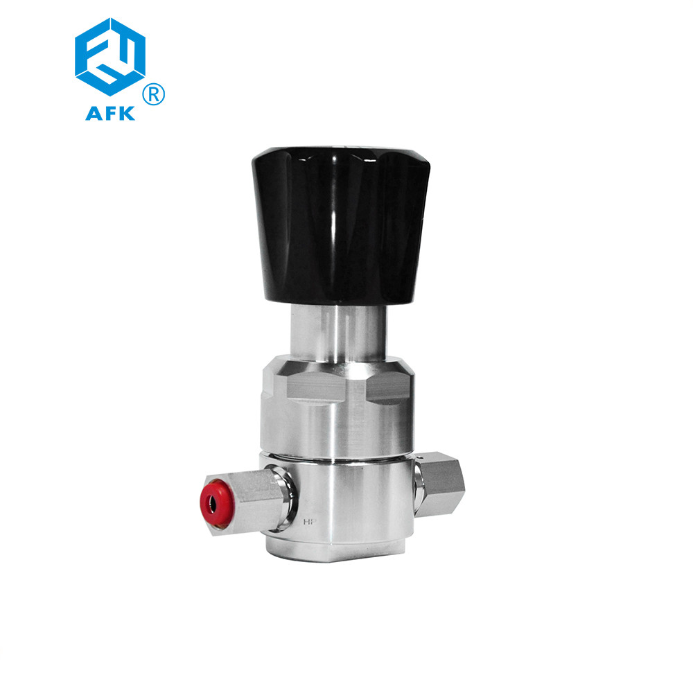SS316 Adjusting Propane Regulator High Flow Pressure Regulator With 1/4inch VCR Fitting