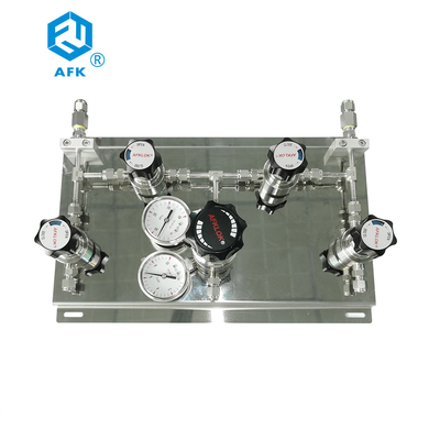 AFK Panel Gas Pressure Regulator Stainless Steel Manual Double Side Air Supply