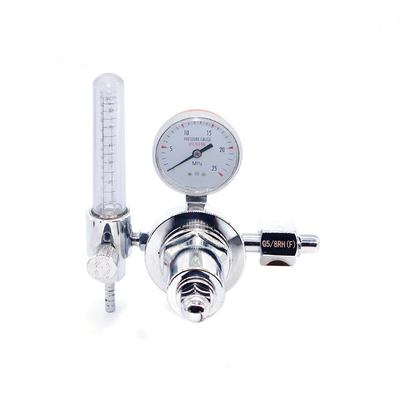 Co2 Brass Pressure Regulator With Flow Meter Outlet Connection M16-1.5RH