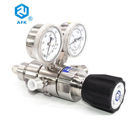 3000PSI R31 stainless steel dual stage oxygen regulator with two manometers