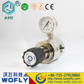 high flow Ss single stage argon gas regulator with two gauges