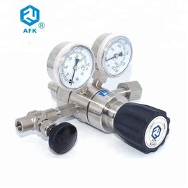 double stage stainless steel nitrogen gas pressure fixed regulator