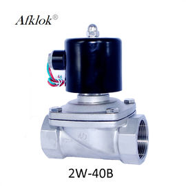 Stainless Steel 2 Way Normal Closed 1.5  inch Water Solenoid Valve