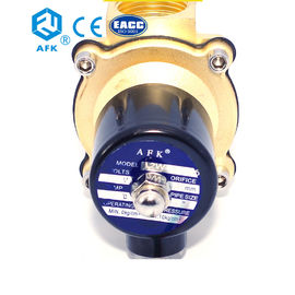 Brass Water Solenoid Valve , Normally Closed Water Flow Control Valve