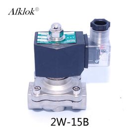 Normally Closed 1/2 Inch Stainless Steel Lpg Gas Solenoid Valve 220v