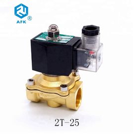Brass Normally closed 1 inch Neutral LPG Gas Solenoid Valve DC 24V