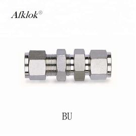 Stainless Steel 1/4" 3/8" 1/2" 3/4" bulkhead compression type tube fitting